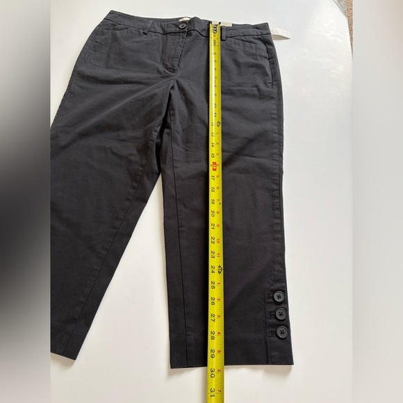 Talbots Skimmer Cropped Pants Size 10 Petite Black New - Picture 8 of 9